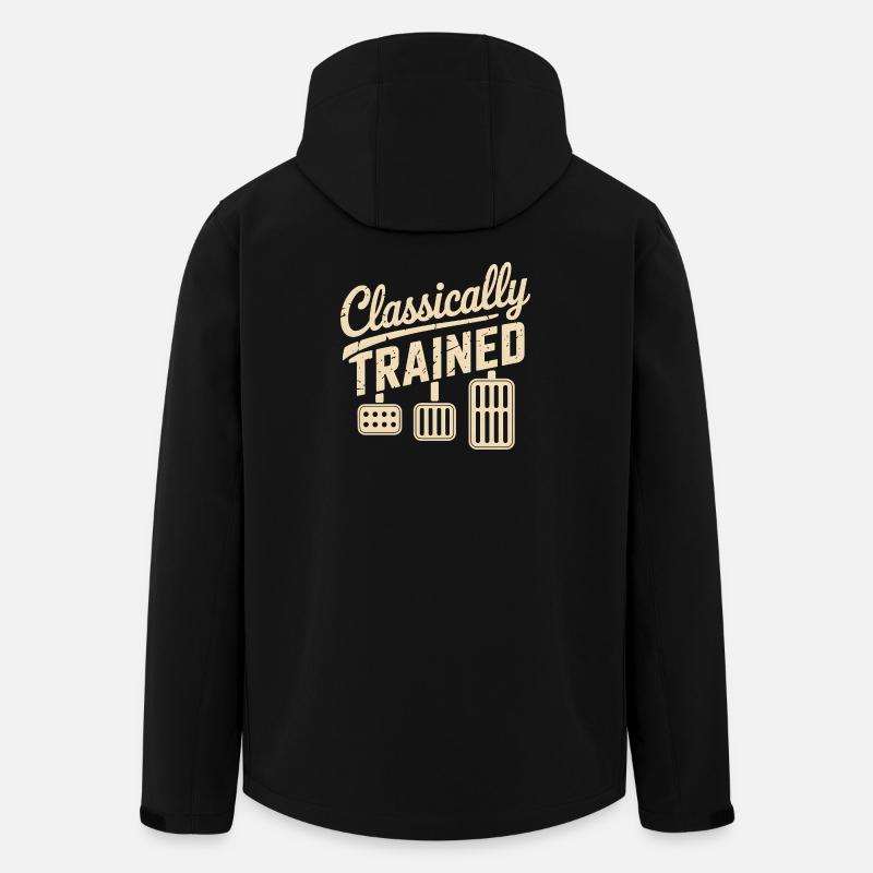 Classically Trained Auto Schaltgetriebe - Recycelte Männer Softshell-Jacke von Stanley/Stella - Schwarz