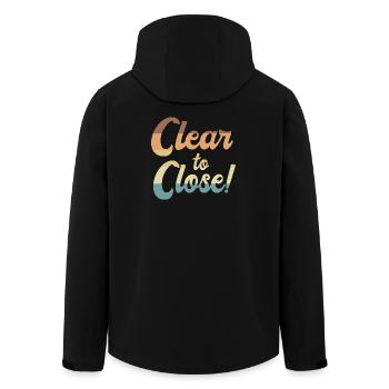 Hypothek Eigentumswohnung Schulden - Recycelte Männer Softshell-Jacke von Stanley/Stella - Schwarz - Hinten - AI Model Male 185 light (185cm)