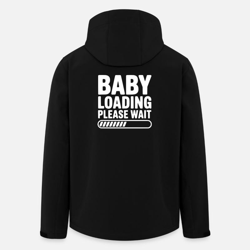 Baby Loading Please Wait - Men’s Recycled Softshell Jacket by Stanley/Stella - black