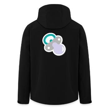 Pacifier - Men’s Recycled Softshell Jacket by Stanley/Stella - black - Back - AI Model Male 185 light (185cm)