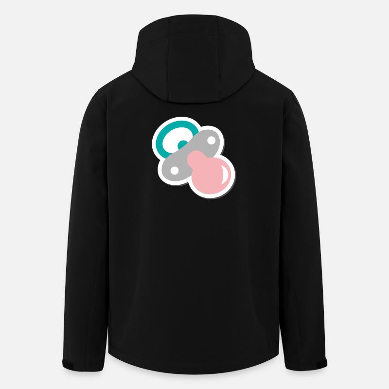 schnuller - Recycelte Männer Softshell-Jacke von Stanley/Stella - Schwarz
