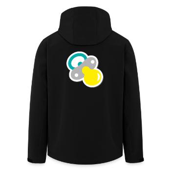 Pacifier - Men’s Recycled Softshell Jacket by Stanley/Stella - black - Back - AI Model Male 185 light (185cm)
