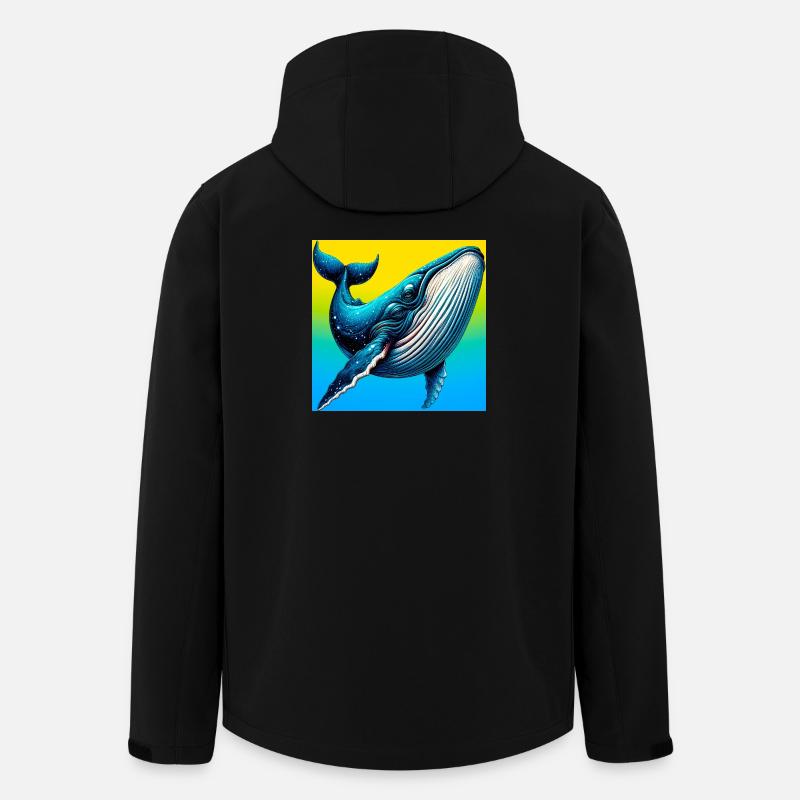 whale - Men’s Recycled Softshell Jacket by Stanley/Stella - black