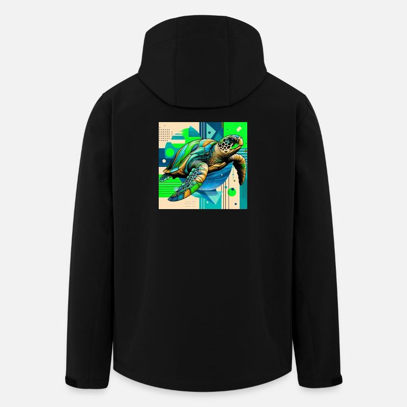 tortue - Veste softshell homme en polyester recyclé Stanley/Stella - noir