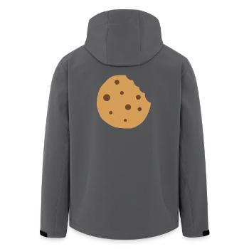 Chocolate Chip Cookie - Men’s Recycled Softshell Jacket by Stanley/Stella - black - Back - AI Model Male 185 light (185cm)