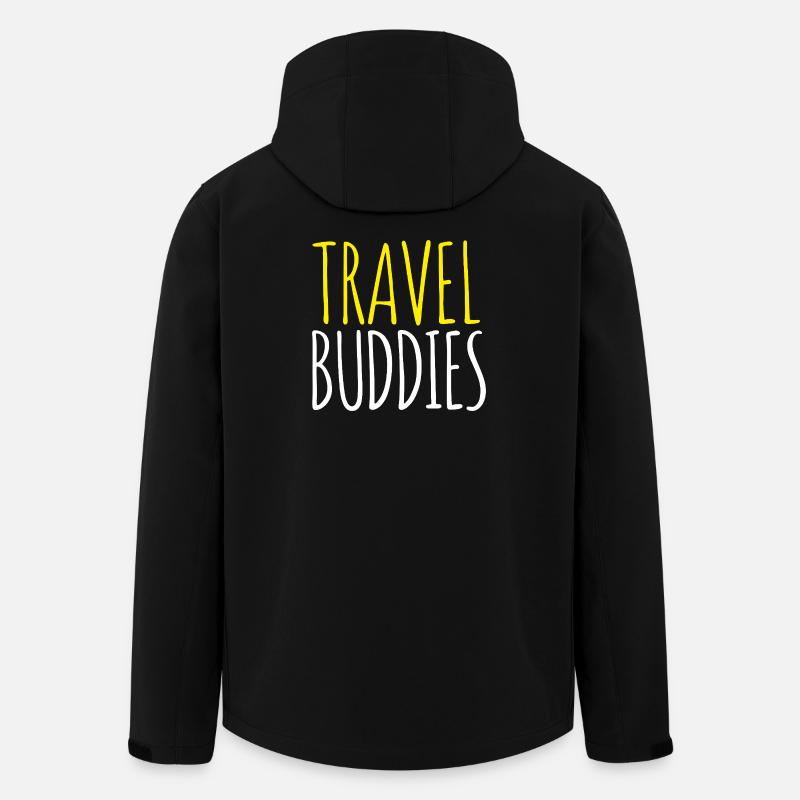 Compagnons de voyage - Veste softshell homme en polyester recyclé Stanley/Stella - noir
