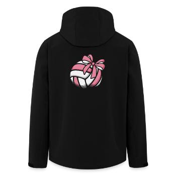 Volleyball Girls Beach Volleyball Volleyball Player - Men’s Recycled Softshell Jacket by Stanley/Stella - black - Back - AI Model Male 185 light (185cm)