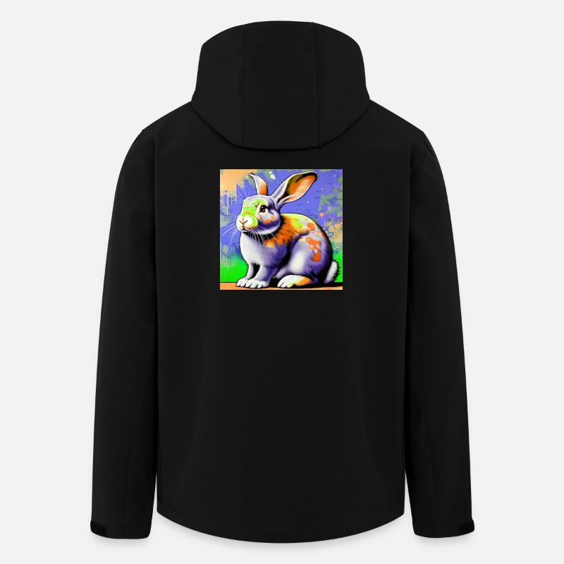 rabbit - Men’s Recycled Softshell Jacket by Stanley/Stella - black