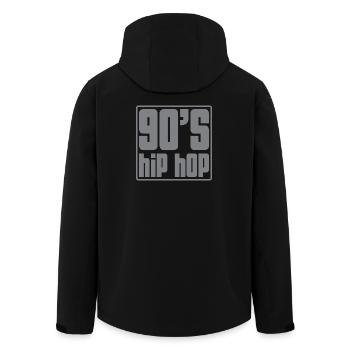 90er Hip-Hop-Raster - Recycelte Männer Softshell-Jacke von Stanley/Stella - Schwarz - Hinten - AI Model Male 185 light (185cm)