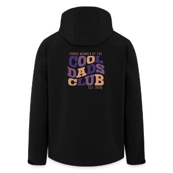 Cool Dads Club - Werdender Papa 2026 Geschenk - Recycelte Männer Softshell-Jacke von Stanley/Stella - Schwarz - Hinten - AI Model Male 185 light (185cm)