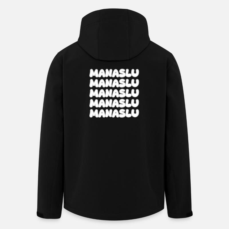 Manaslu Blasenrepeat - Recycelte Männer Softshell-Jacke von Stanley/Stella - Schwarz