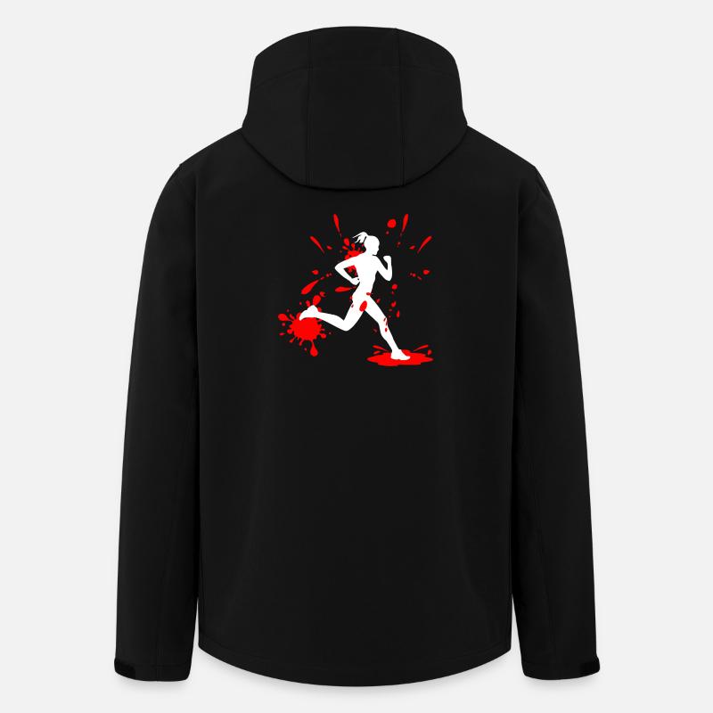 Mud Run Woman – Custom Splash Runner - Recycelte Männer Softshell-Jacke von Stanley/Stella - Schwarz