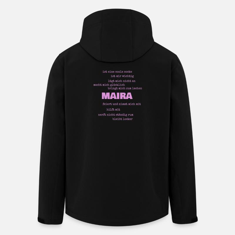 Maira - Recycelte Männer Softshell-Jacke von Stanley/Stella - Schwarz