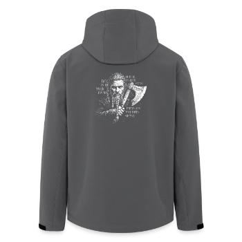 Fate is in your Hands - Recycelte Männer Softshell-Jacke von Stanley/Stella - Anthrazit - Hinten - AI Model Male 185 light (185cm)