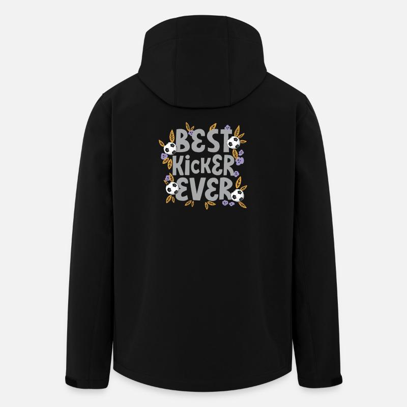 Best Kicker Ever – Fußball - Recycelte Männer Softshell-Jacke von Stanley/Stella - Schwarz