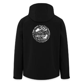 Fan de danse en ligne - Veste softshell homme en polyester recyclé Stanley/Stella - noir - Dos - AI Model Male 185 light (185cm)