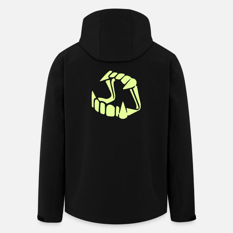 Lueur dans l'obscurité Dracula - Veste softshell homme en polyester recyclé Stanley/Stella - noir