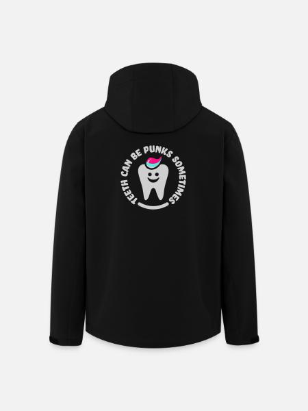 teeth punk zahn - Veste softshell homme en polyester recyclé Stanley/Stella - noir