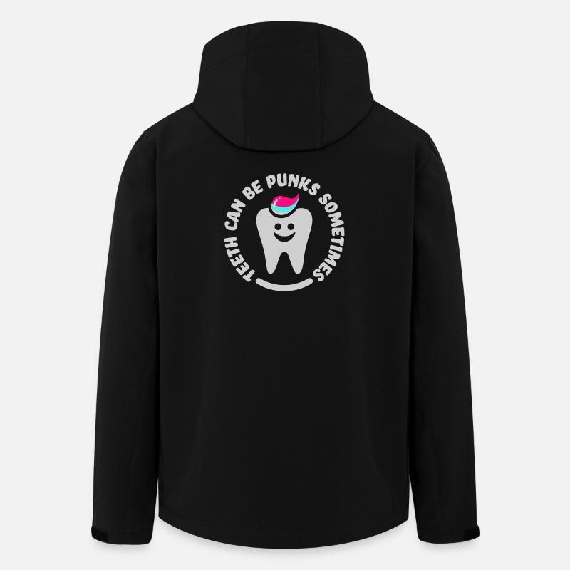 teeth punk zahn - Recycelte Männer Softshell-Jacke von Stanley/Stella - Schwarz