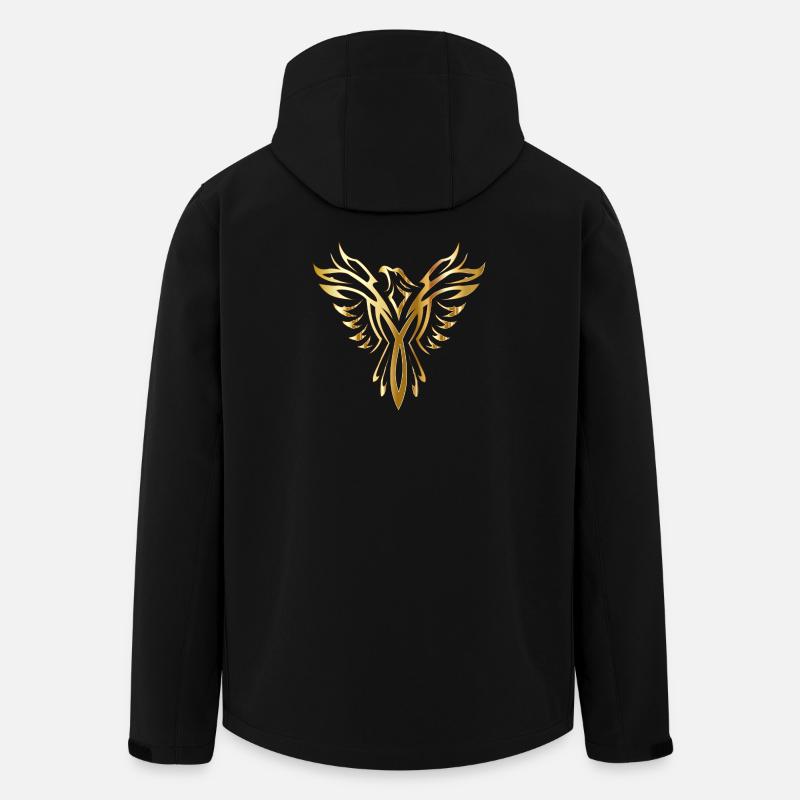 Goldener Phönix - Recycelte Männer Softshell-Jacke von Stanley/Stella - Schwarz
