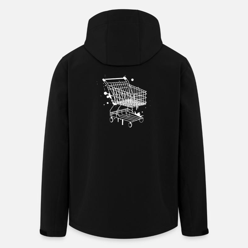 Einkaufswagen Graffiti - Recycelte Männer Softshell-Jacke von Stanley/Stella - Schwarz