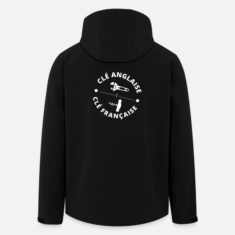bricolage, bricoler, bricoleur - Veste softshell homme en polyester recyclé Stanley/Stella - noir