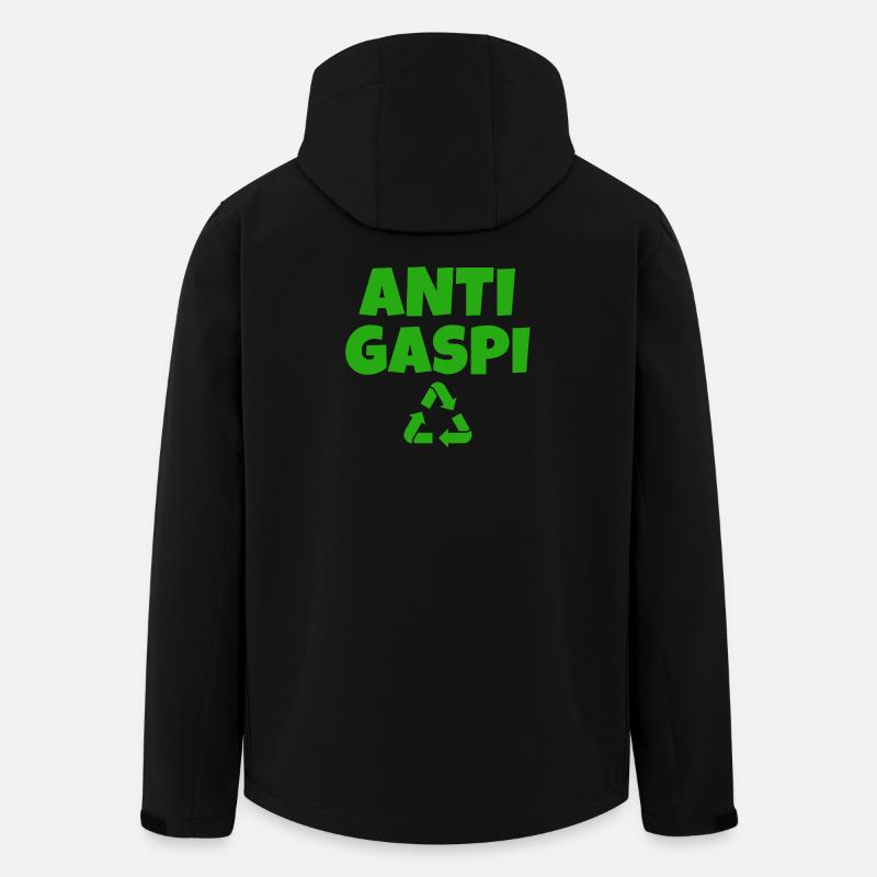 anti-gaspi, anti gaspillage, recyclage - Veste softshell homme en polyester recyclé Stanley/Stella - noir