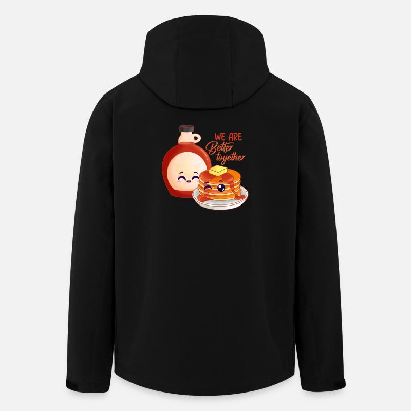 pancake, maple syrup, breakfast - Men’s Recycled Softshell Jacket by Stanley/Stella - black