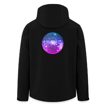 Premium Trendy Disco Ball - Men’s Recycled Softshell Jacket by Stanley/Stella - black - Back - AI Model Male 185 light (185cm)