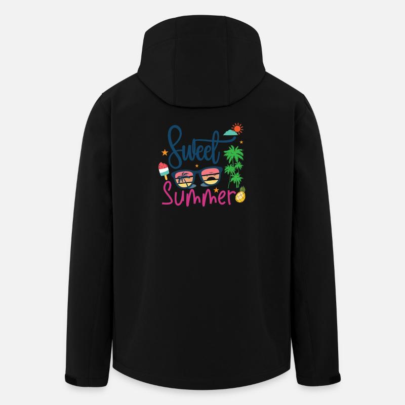 Süßer Sommer - Recycelte Männer Softshell-Jacke von Stanley/Stella - Schwarz