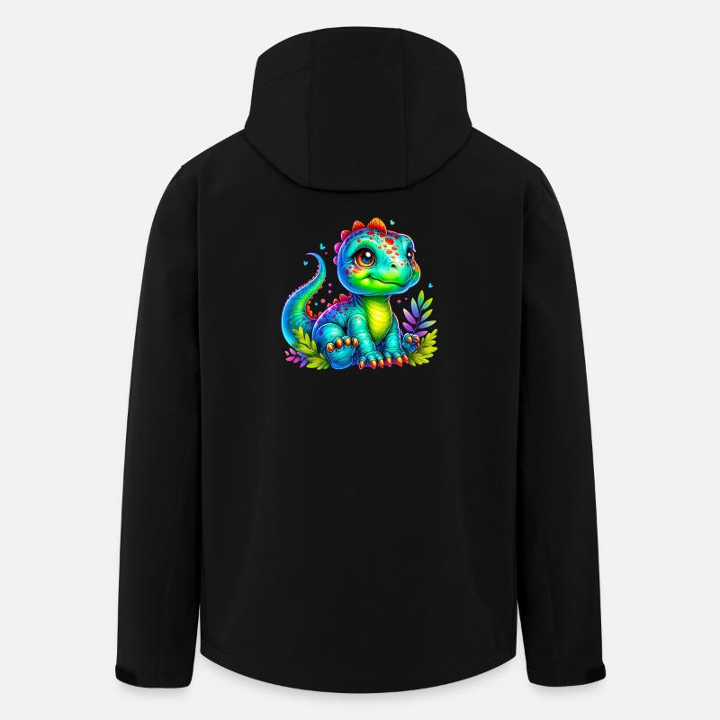 Dinosaur - Men’s Recycled Softshell Jacket by Stanley/Stella - black