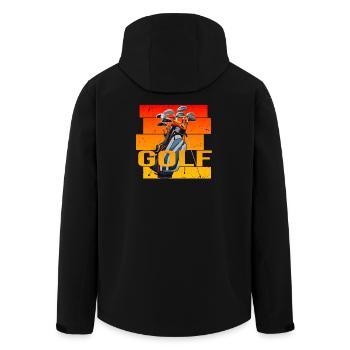 Golfsport - Recycelte Männer Softshell-Jacke von Stanley/Stella - Schwarz - Hinten - AI Model Male 185 light (185cm)