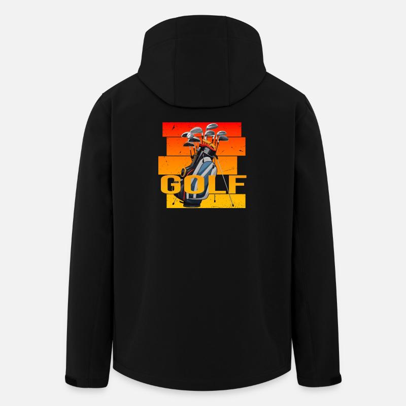 Golfsport - Recycelte Männer Softshell-Jacke von Stanley/Stella - Schwarz