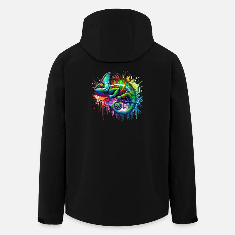 Chamäleon - Recycelte Männer Softshell-Jacke von Stanley/Stella - Schwarz