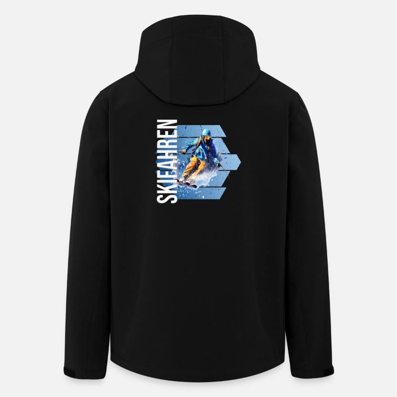 Skifahren - Recycelte Männer Softshell-Jacke von Stanley/Stella - Schwarz