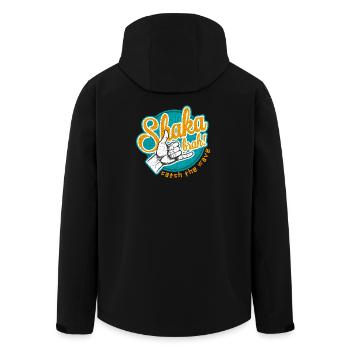 Shaka brah catch the wave - Men’s Recycled Softshell Jacket by Stanley/Stella - black - Back - AI Model Male 185 light (185cm)
