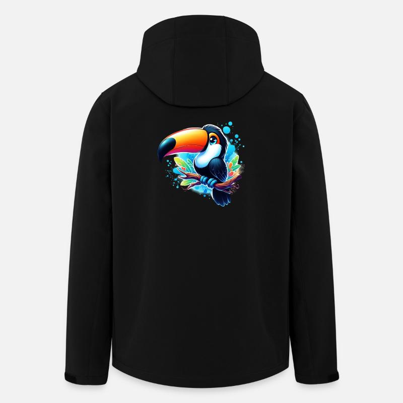 Toucan - Veste softshell homme en polyester recyclé Stanley/Stella - noir