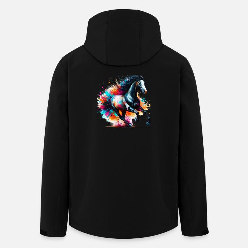 Cheval - Veste softshell homme en polyester recyclé Stanley/Stella - noir