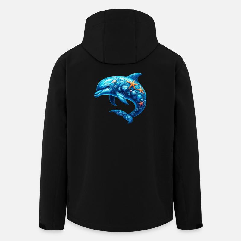 Dolphin - Men’s Recycled Softshell Jacket by Stanley/Stella - black