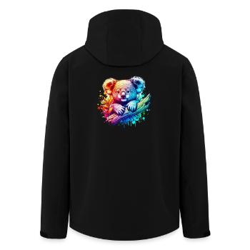 Koala - Veste softshell homme en polyester recyclé Stanley/Stella - noir - Dos - AI Model Male 185 light (185cm)