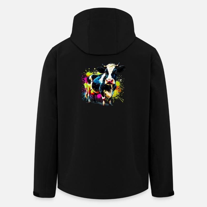 Vache - Veste softshell homme en polyester recyclé Stanley/Stella - noir