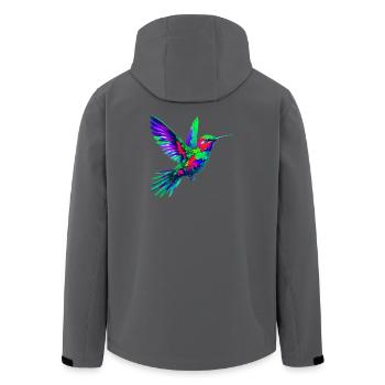 Colibri - Veste softshell homme en polyester recyclé Stanley/Stella - noir - Dos - AI Model Male 185 light (185cm)