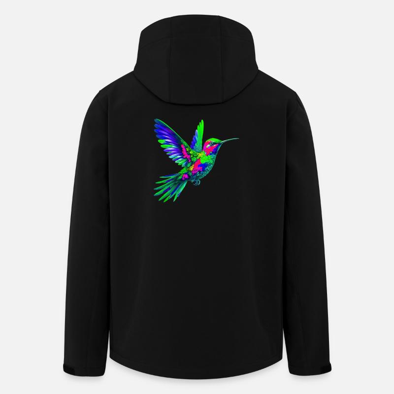 Kolibri - Recycelte Männer Softshell-Jacke von Stanley/Stella - Schwarz