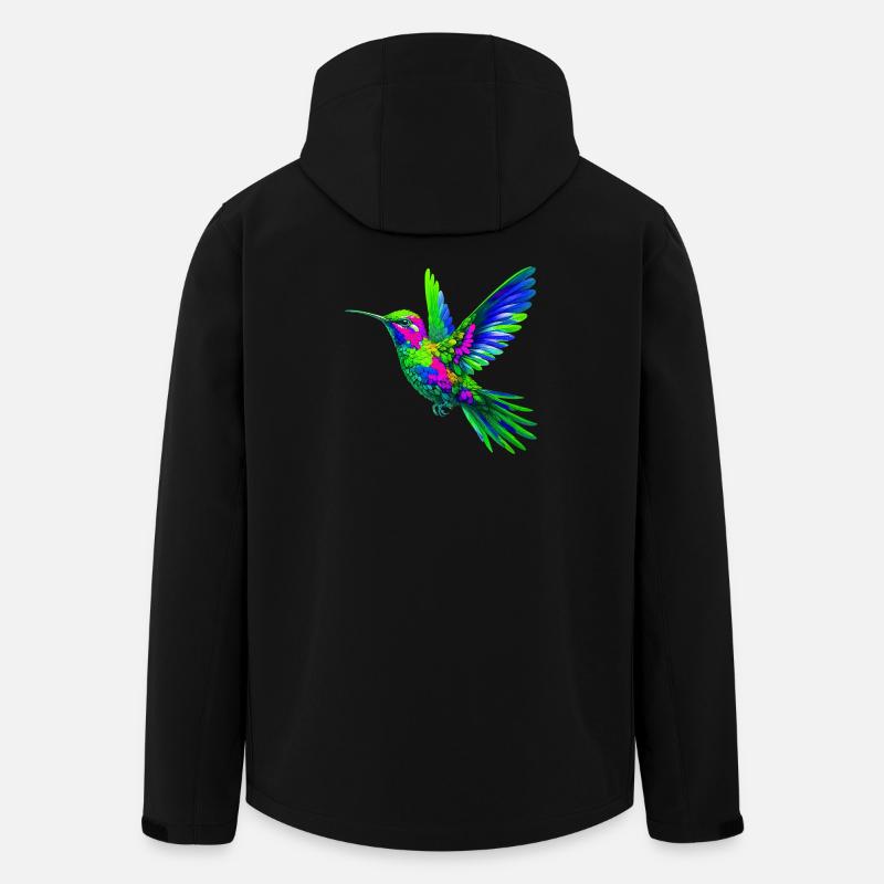 Kolibri - Recycelte Männer Softshell-Jacke von Stanley/Stella - Schwarz