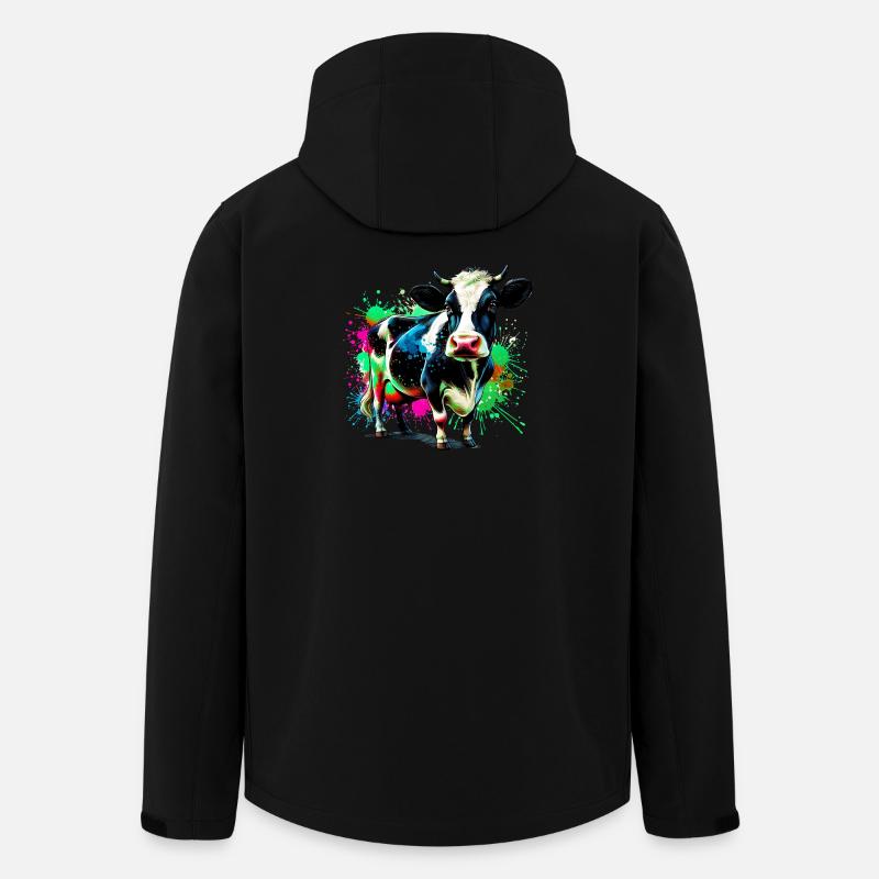Vache - Veste softshell homme en polyester recyclé Stanley/Stella - noir