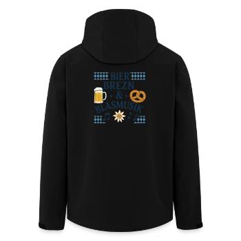 Beer, pretzels and brass band music - Men’s Recycled Softshell Jacket by Stanley/Stella - black - Back - AI Model Male 185 light (185cm)