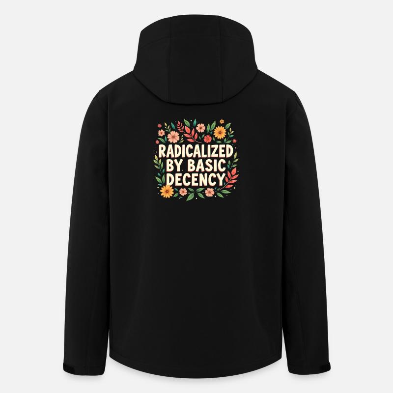 Radicalisé par la décence élémentaire - Veste softshell homme en polyester recyclé Stanley/Stella - noir