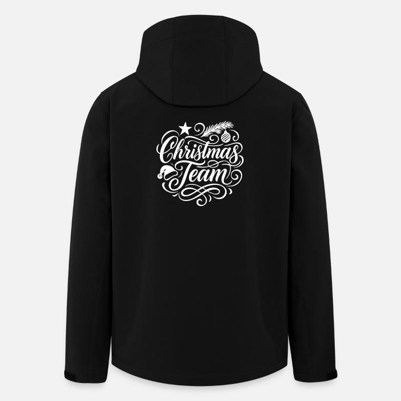 Weihnachts Team Noël - Veste softshell homme en polyester recyclé Stanley/Stella - noir