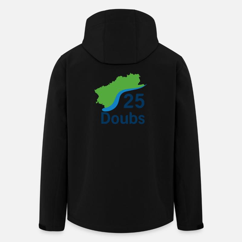 Doubs 25 - Veste softshell homme en polyester recyclé Stanley/Stella - noir