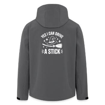 Yes I Can Drive A Stick - Veste softshell homme en polyester recyclé Stanley/Stella - charbon - Dos - AI Model Male 185 light (185cm)